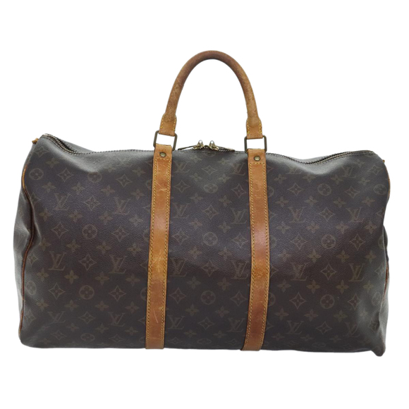 LOUIS VUITTON Monogram Keepall 50 Boston Bag M41426 LV Auth tp369 - Picture 13 of 16
